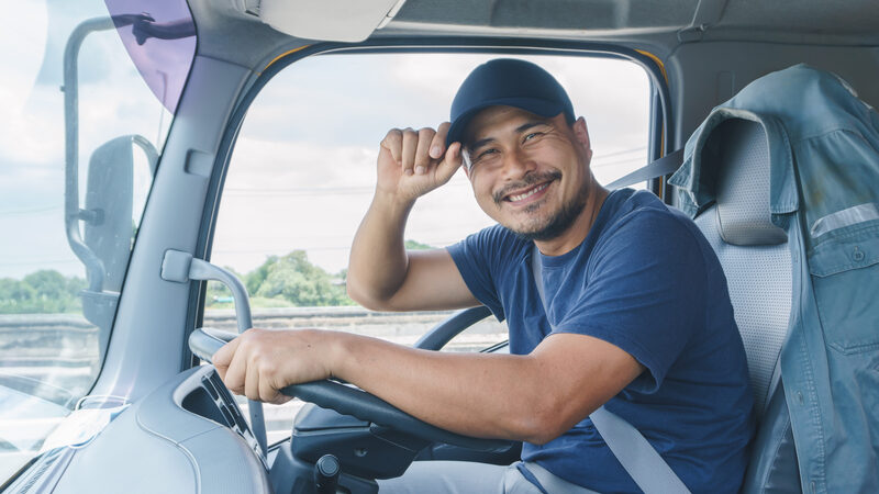 Hispanic truck driver